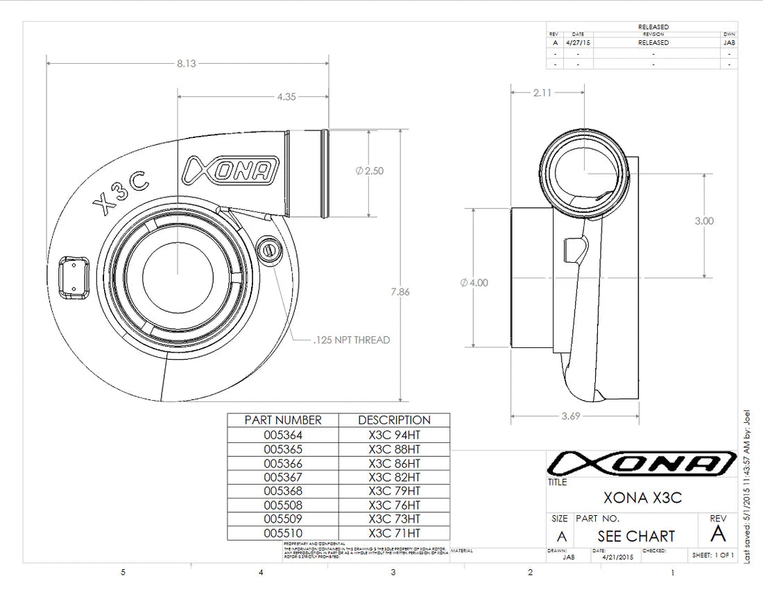 XRE6873S Ball Bearing Turbocharger