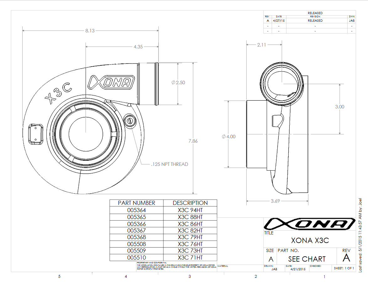 XT4- XRC6868 Ball Bearing Turbocharger