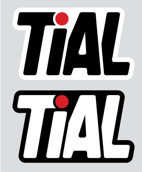 TiAL Decal-White Text/Black Background – TiALSport Outlet