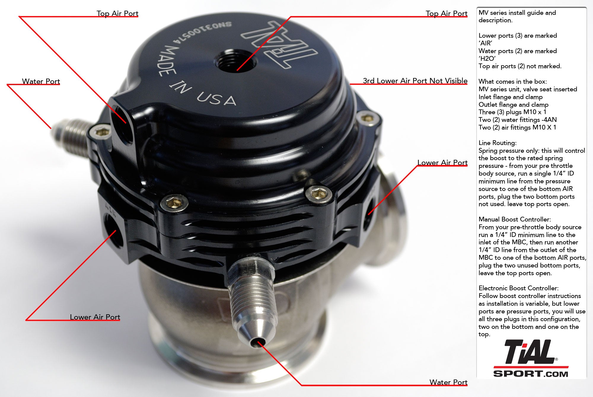 Mvr Spring Chart TiALSport MVR 44mm Wastegate -SEE OPTIONS – TiALSport Outlet